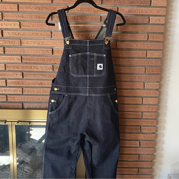 Carhartt Denim - Denim overalls - carhartt Wip- dark blue - medium - mid rise